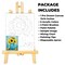 "Sunflowers In A Jar" DIY Canvas Art Kit, Adult Beginner, Acrylic Paint Size 11x14 inch